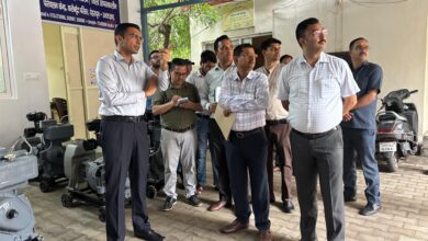 जिले में प्रथम बारः डीवाटरिंग पोर्टेबल पम्पस की खेप राजधानी के जलभराव क्षेत्रों में हुए तैनात